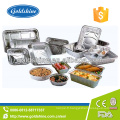 Casseroles jetables rondes en aluminium d&#39;emballage alimentaire